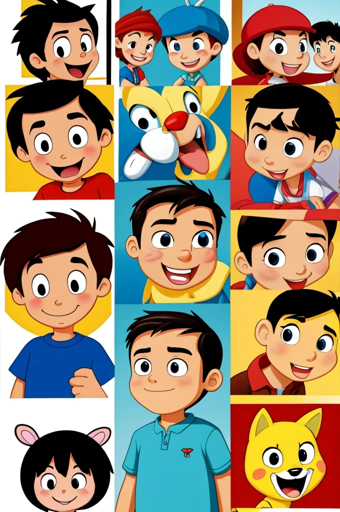 Close friends in cartoons