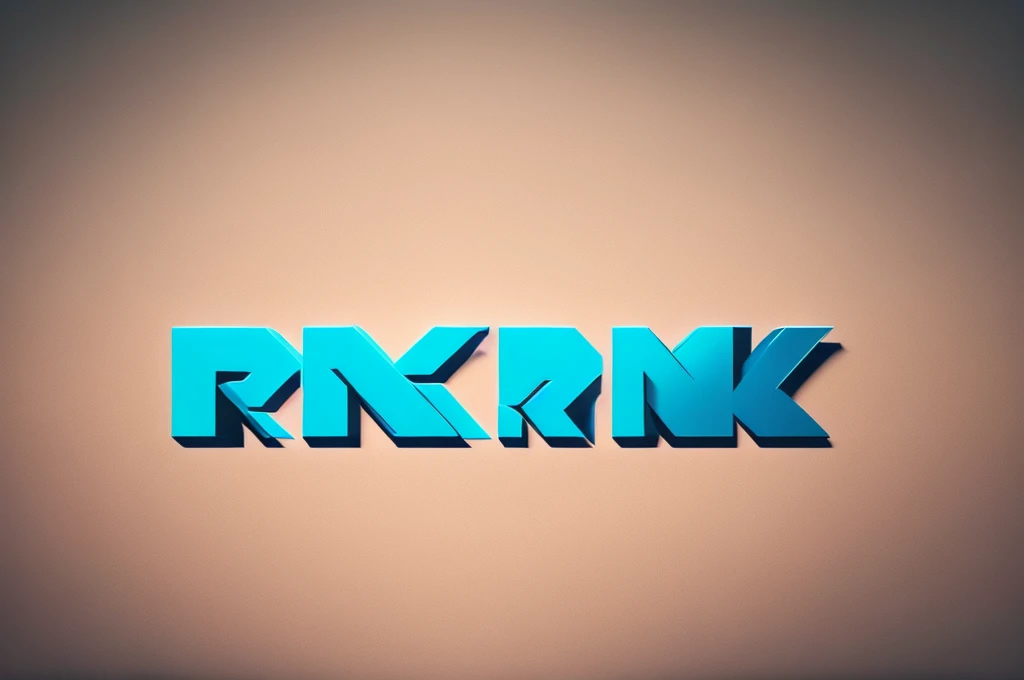 a digital logo with the word "RICK", bold text, modern sans-serif font, minimalist style, sleek and elegant design, vibrant color palette, dynamic composition, social media branding, high quality, 4k, 8k