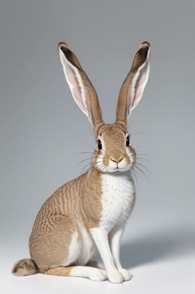 A hare, on a white background