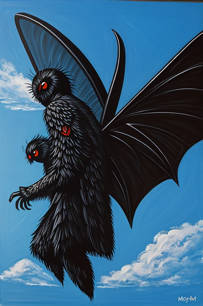 Simple Mothman Painting