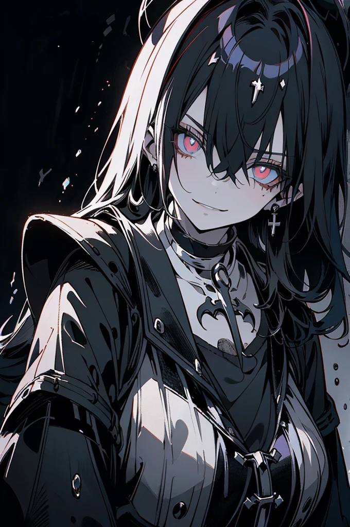 {-error_of_anatomy:1.0} Punisher, Nightmare Before Christmas style, (masterpiece, Highest quality), (Perfect hands), (Surreal:1.6), (受賞歴ofある), (sharp), (8K resolution), (Cinema Lighting), color: Dark and gloomy, (幽霊ofような), (intense expression), (Spooky atmosphere), (Dramatic Shadows), (Dynamic pose), (an ominous雰囲気), (an ominous), (Fascinating), (Gothic), (Mysterious Setinodi Color Palette), (Skillfully drawn), (an ominous smile), (Fascinating eyes), (Horror elements), (Fascinating composition), (印象的なanatomy), (Striking contrast), (an ominous mood), (Exquisite craftsmanship), (Nuns), classic Nuns wear, (黄colorい目),