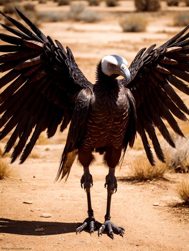 Anthropomorphic Vulture in the Wild West