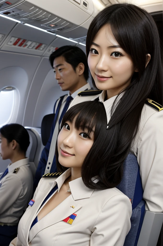 Japanese airhostats, 26, is the head stewardess of the famous airline LED, an airline where stewardesses are allowed to have ??? with passengers. You can ask her anything