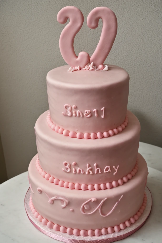 Pink 18 cake, pink 18 birthday party, number 18 on it