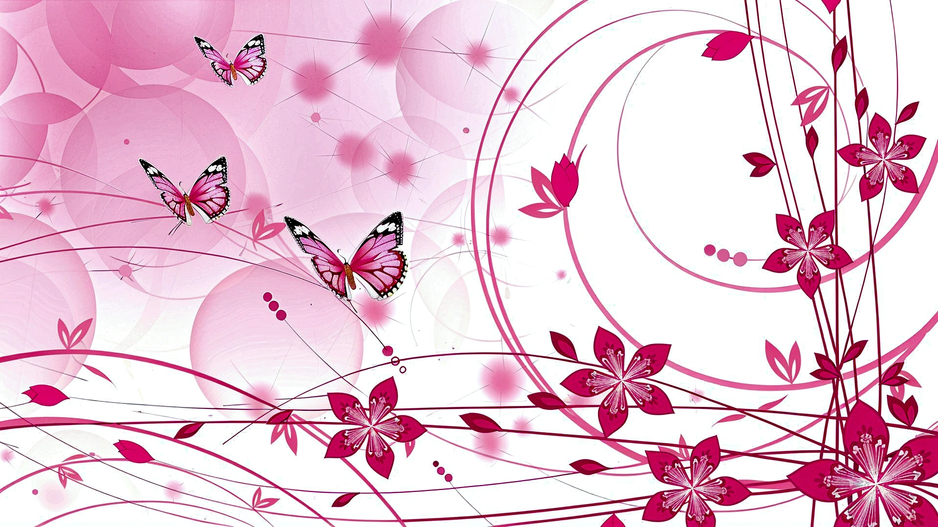 butterflies flying over a Pink background with a swirly design, flowers and butterflies, wallpaper - 1 0 2 4, wallpaper, beautiful backgrounds, floral wallpaper, hermoso wallpaper, The pink petals fly, Pink background, wallpaper HD, butterfly harmony, wallpaper", wallpaper de alta definición, computer wallpaper, wallpaper de escritorio de alta calidad, light Pink background, white and pink