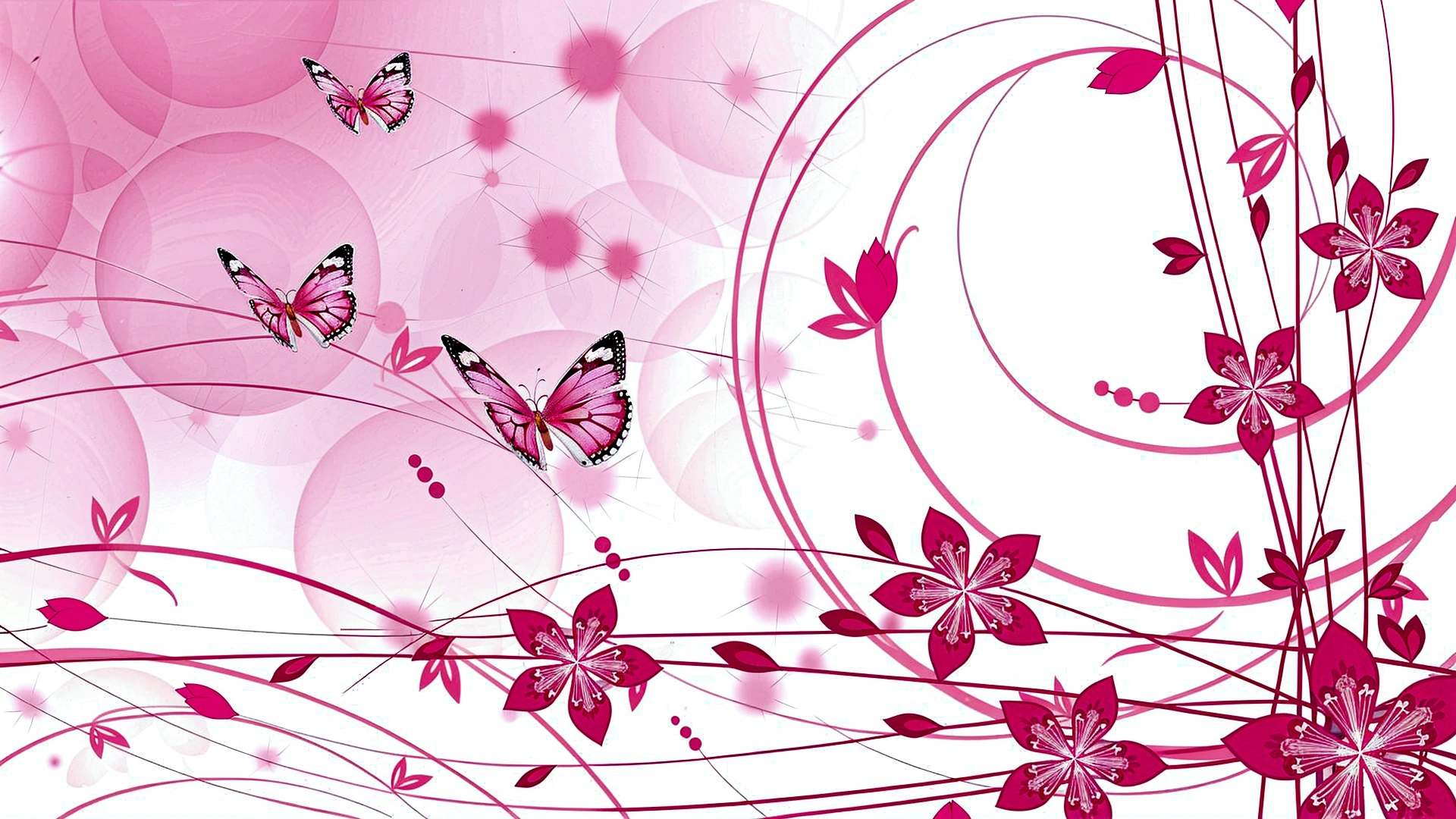 butterflies flying over a Pink background with a swirly design, flowers and butterflies, wallpaper - 1 0 2 4, wallpaper, beautiful backgrounds, floral wallpaper, hermoso wallpaper, The pink petals fly, Pink background, wallpaper HD, butterfly harmony, wallpaper&quot;, wallpaper de alta definición, computer wallpaper, wallpaper de escritorio de alta calidad, light Pink background, white and pink