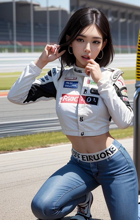 Absurd,masterpiece, breathtakingly beautiful scenery, perspective, Highest quality, Highly detailed CG, 8K壁紙, High resolution, Highly detailed face, Highly detailed eyes, Perfect Anatomy, Highly detailed skin,
(Dynamic Angle, Dynamic pose:1.2), Outdoor, Beach, Smooth Waves, (Portraiture, Focus on the legs, Lesbians all over), (Beautiful Face, Beautiful Eyes, Beautiful legs:1.3), ((((((On the race track)))))), blush, Worried,
1 Girl, alone, (Black Top, Blue denim pants:1.3), (skinny jeans:1.3), Long sleeve, Medium Chest, blonde, Long Hair, Floating Hair, Straight hair, Open forehead, (naked足:1.3), blue eyes, (belly button:0.8), skinny, thin, Wide Hips, thinウエスト8K, Super detailed, Highest quality, UHD Harem、((Blowjob、Blowjob、((ビューワーのペニスをBlowjob))、Kneel、Squat,Serving Your Audience:1.5))、nude,naked,Engage your audience、Engage your audience、Taunt viewers、Seductively seduced、Climax orgasm during cherry blossom viewing、Dripping Wet pussy、Dripping Wet pussyハーレム、((Blowjob、Blowjob、((ビューワーのペニスをBlowjob))、Kneel、Place the viewer'A penis in your mouth。Squat,Serving Your Audience:1.5))、nude,naked,Engage your audience、Engage your audience、Taunt viewers、Seductively seduced、Climax orgasm during cherry blossom viewing、Dripping Wet pussy、Dripping Wet pussyThe expensiveest quality, masterpiece, formal, 、(Key Light:, Subsidy Light、Backlight、、Accurate human body、Knowledgeable person、Correct five-finger、
(Dripping Sweat、Oilskin,Sparkling肌、Realistic skin texture、Beautiful skin in every detail、Shiny skin、Shiny skin)
(Mature women standing in a row、Sticking out towards the viewer:1.4), (Detailed pupil, Perfect Eyes:1.2), , Sparkling, Sparklingした金色, (Hoop Earrings), necklace,, Attractive perfect female proportions, Captivating smile, Fine surface texture, beautiful girl, Captivating woman、short hair、Black hair and light inner color、expensive 、(Big Breasts) Big cleavage、Back alley at night、Roads without lights、gallons of 1、, Caressing the nipples and clitoris at the same time with a vibrator、Intense anal caressing with aphrodisiac lotion、Nipple-penetrating vibrator orgasm、Super popular stripper、Pleasure that goes through、Breakthrough orgasm、Dripping Wet pussy、Dripping Wet pussy、Wet pussy,pussy squirt/moan with orgasm、moan with orgasmmoan with orgasm、Unstoppable climax、Infinite Orgasm、敏感なクリトリスにBreakthrough orgasm、Overflowing love juice、Overflowing love juice、Orgasm with lotion dildo vagina、A huge orgasm with a dildo pistoning her vagina、Pleasure that goes through、Shocking pleasure on the nipples、Caressing the clitoris with an aphrodisiac lotion vibrator、Caressing the clitoris and anus at the same time、Incredibly Sensual Nipples