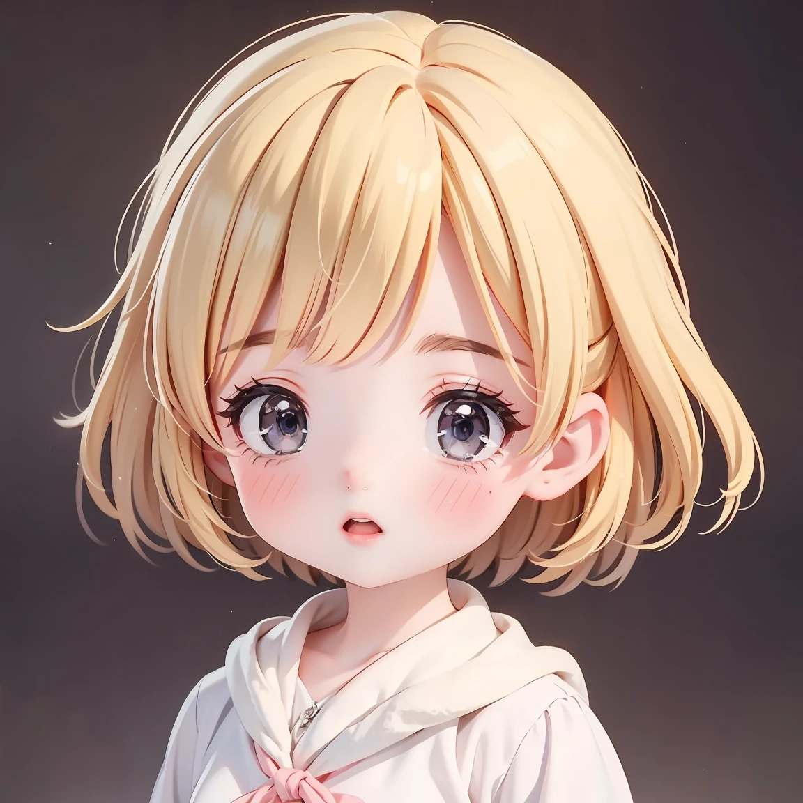 Chibi Character:1.5、Blonde Hair、Cute 7 year old girl