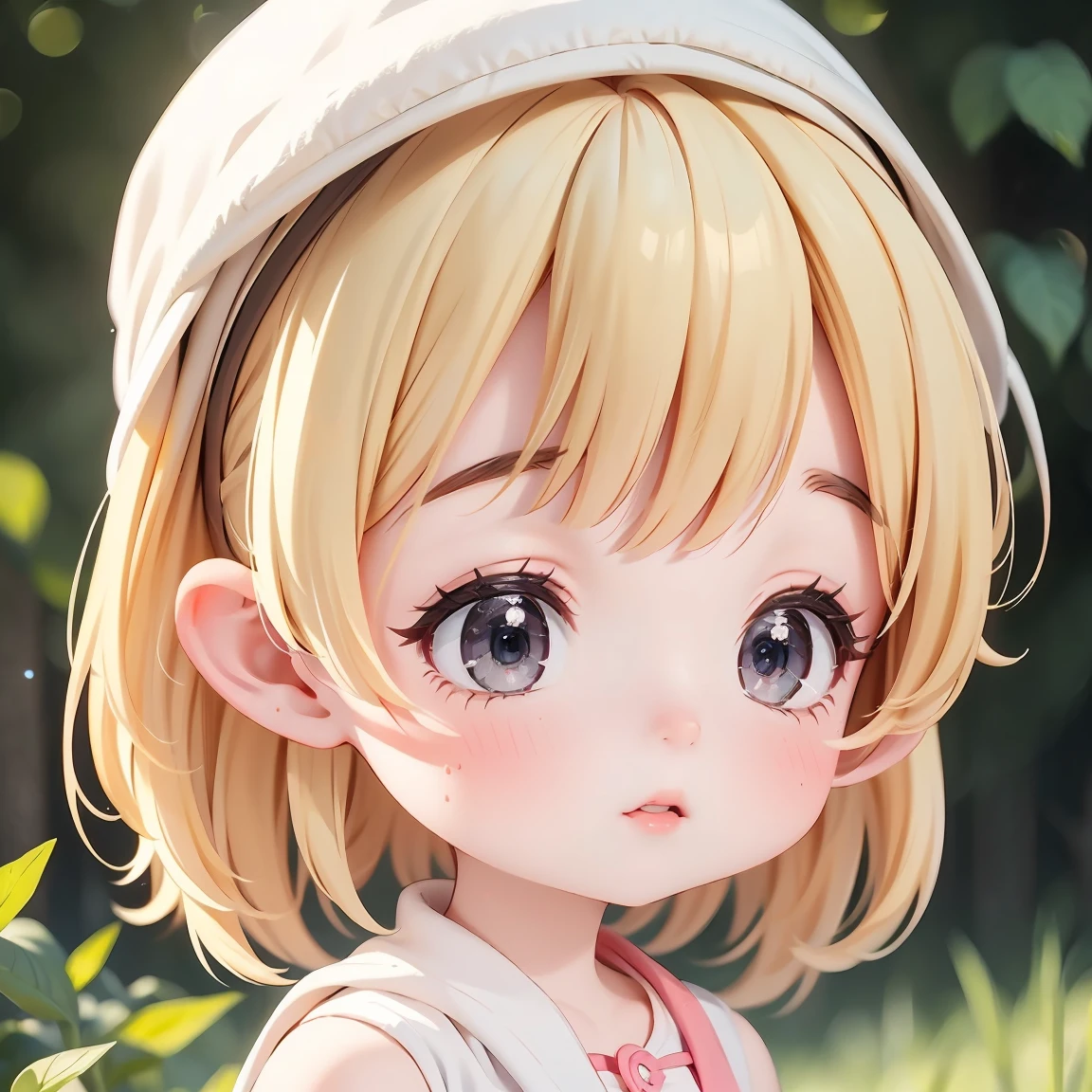 Chibi Character:1.5、Blonde Hair、Cute 7 year old girl