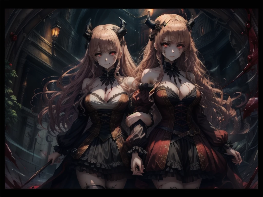 死んだ腐ったBloodに飢えた邪悪なzombie, Girl Venom, 黒い共bornborn物が付着している, Bloodまみれの, Evil look, Psychopathic, Torn clothes, Torn costume, sexy, reveal, Combat Stance, Very detailed, Vibrant appearance, Creative Action, Very detailed, Imaginative, Sensual, Voluntary, Small breasts, sexy, reveal, Highest quality, skinの質感, Intricate details, (Highest quality, masterpiece, 超High resolution), (8k wallpaper, High resolution, High resolution, born), (credibility: 1.4), (whole bodyショット), One girl, ((Anime Girls)),,(Bloodしぶき:1.6), ((Fantasy Witch Costume)), ((Flowing white hair)), ,(Bloodしぶき:1.6),Female curves, Large Breasts, Thick thighs, sexyな平らなお腹, 完璧なhand, 完璧なアニメのface, ((dark lolita dress)), Are standing, ((Wicked Smile)), ,(Bloodしぶき:1.6),In the Victorian city, gaslight, Steam circulates, Moonlight Illumination, night間照明, A sky filled with stars and galaxies,disaster々new devil horns,,(Bloodしぶき:1.6),アニメzombie魔女デザイン, ねじれた笑face、Bloodまみれの、頭からの出Blood、Bloodしぶき、,(Bloodしぶき:1.6),Crossbones, skull, Streetwear Design, Provector, Horror Style, Full Design, Huge breasts, Very detailed, Realistic, Dark fantasy, Gloomy atmosphere, Intricate details, Crazy Smile, 狂ったeye, A cute and luxurious hair band,(masterpiece:1.2, Highest quality), Scary atmosphere、Distorted facial expressions、Horror Art、Bloodの雨、Bloodを流す、Bloodしぶき,(Bloodしぶき:1.6),悪魔のeye、redいeye、scar、火scar、whole body、Torn hair of a woman dressed in slave clothing、(Long Hair)、(eyeにかかる長さの前髪)、Black Hair、(((eyeの下のクマ)))、青白いskin、Feeling unwell、Pathological、邪悪な笑face、狂ったeye、(Grin)Dramatic makeup,Create mixed media art、,Horror 1 Girl, Open_mouth, , red_eye, Blood, Tilt_red_skin, Injury, Blood_in addition_face, Bandaged_arm, Blood_in addition_zombie, Blood_in addition_hand , Open your eyelids wide, The trend is all, mouthを大きくOpen, mouthを開けてteethをむき出しにする,獣のような鋭いteeth, Wide lips, 非常に広いmouth, Vermilion cheeks, blonde, ,(Bloodしぶき:1.6),Princess Cut, Ribbon hair ornament, brooch, Otaku Room, Well-built body, Nice body, Ample breasts, Thick body,eyeを大きく開いて、Scary atmosphere、Distorted facial expressions、ねじれた笑face、Bloodまみれの、頭からの出Blood、Bloodしぶき、whole body、,(Bloodしぶき:1.6),Long Hair、Long bangs、Well-built,Broad shoulders,I focus,(face),Messy Hair,いeye,(光るeye),red信号,笑face,big 笑face,teeth,psycho 笑face,gesugao,Dark city background,darkness,night,(close),良いeye, 良いteeth,サディスティックな笑face,,all,光沢のあるskin,詳細なface,Beautiful body, mouthからの白い息 Luxurious lace long gloves