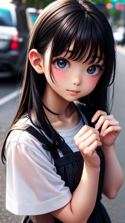 8K、cute、Adult Girl、detailed、black eye、Black Hair、sexy、Random Pause、Random hairstyle
