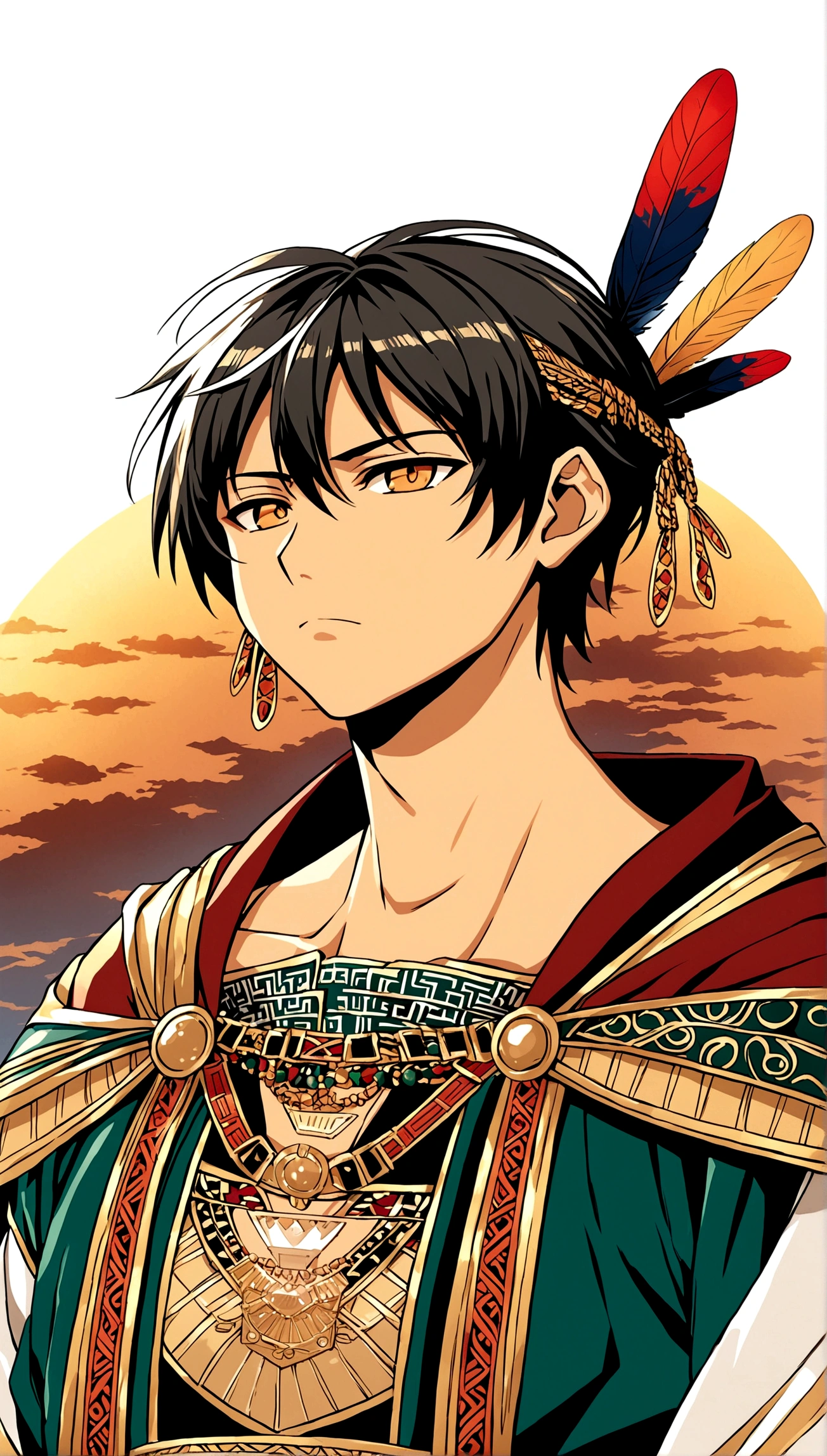 Some epic pose of that character that I gave as a suggestion in the pure style of some shonen manga