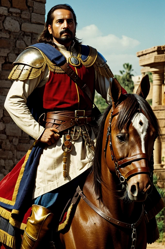 the image of a Spanish conquistador