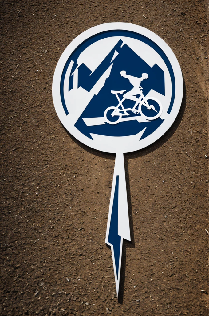 MTB cycling logo, name hunters mtb