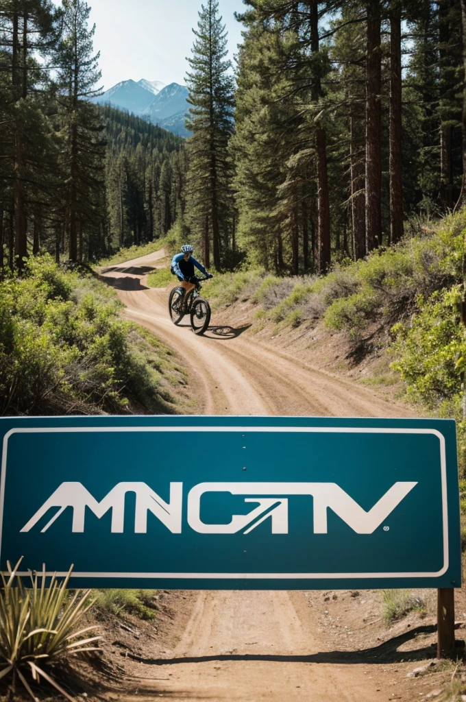 MTB cycling logo, name hunters mtb