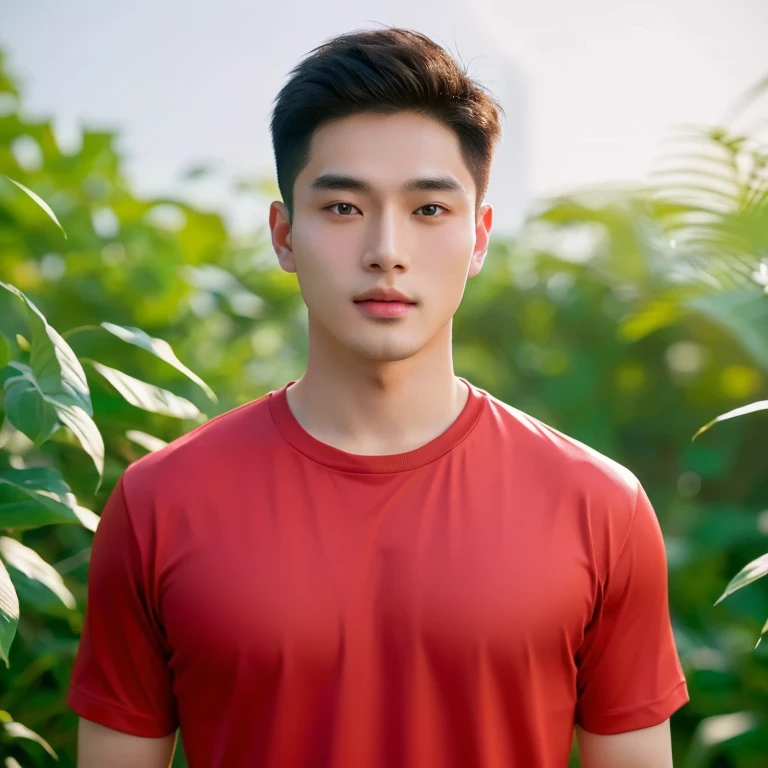 Aarav man wearing a shirt Haraf man looking at camera, perfect has a round face, A well-maintained model., Southeast Asian man with a round face, 3-D profile picture, 8K, 45,000,000 pixcls, realistic light colors, beautiful young asian man, charming anime,  Comfortable pose, Anime Asian man in real life, attractive handsome man, young asian man, Russian mixed with Japanese, perfect body, Freestyle photo of a handsome young man, beautiful asian man, The character is in her natural pose., Handsome Chad Chin, South Korean man, 2 8 years, 2 7 years, 