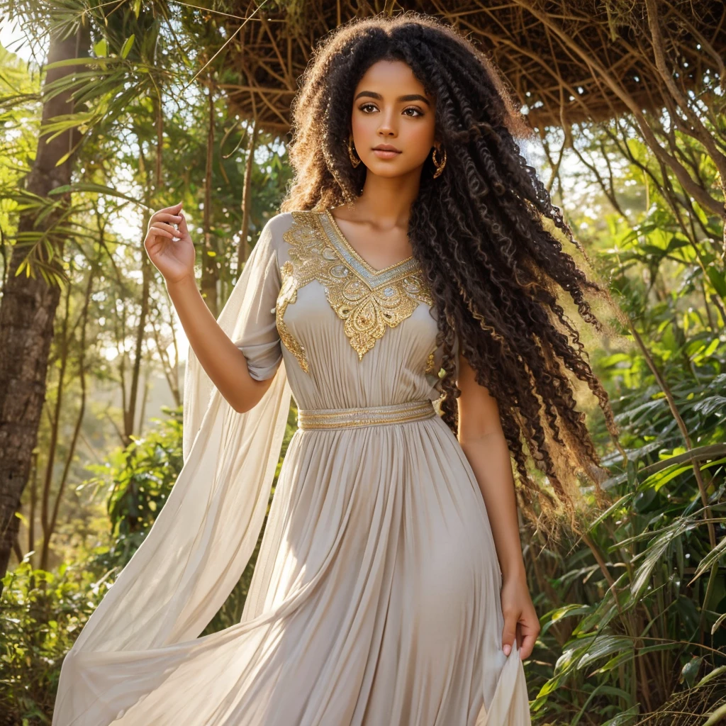 AFrodite, A Deusa do Amor e da Beleza, Fica alto e radiante no Monte Olimpo, The mythical house of the gods. Cercado por nuvens ondulantes, She exudes an irresistible charm, Her long flowing hair cascades in golden waves. The air is filled with a soft, brilho quente, As if touched by the gentle caress of the sun. Vestido de AFrodite, in shades of ethereal pastels, Shimmers with a subtle iridescence, Reflecting His Divine Grace, Fujicolor, F/2.8, 35 mm, canon, raios de deus, 16k, Premiado, best quality, master part