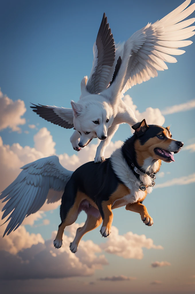 Create a dog with wings