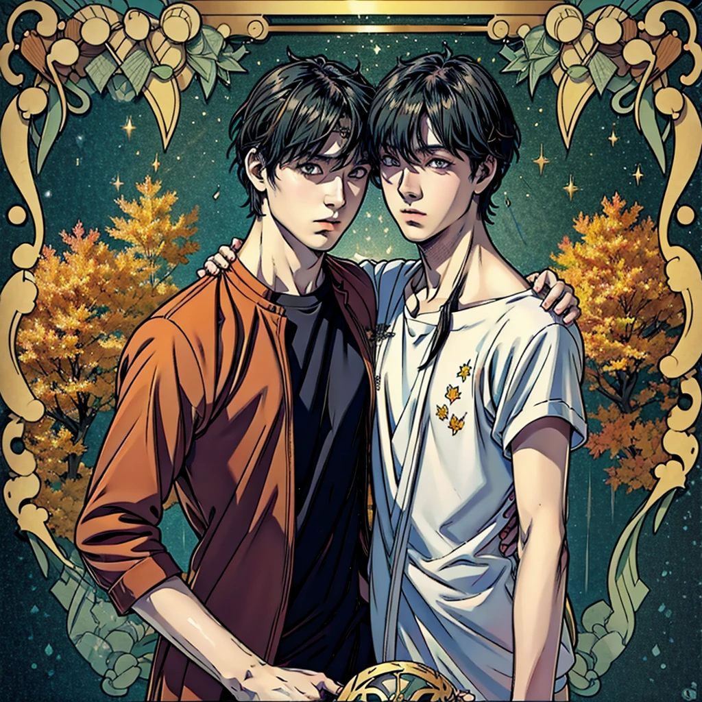 I want fantasy style anime characters based on autumn young men 