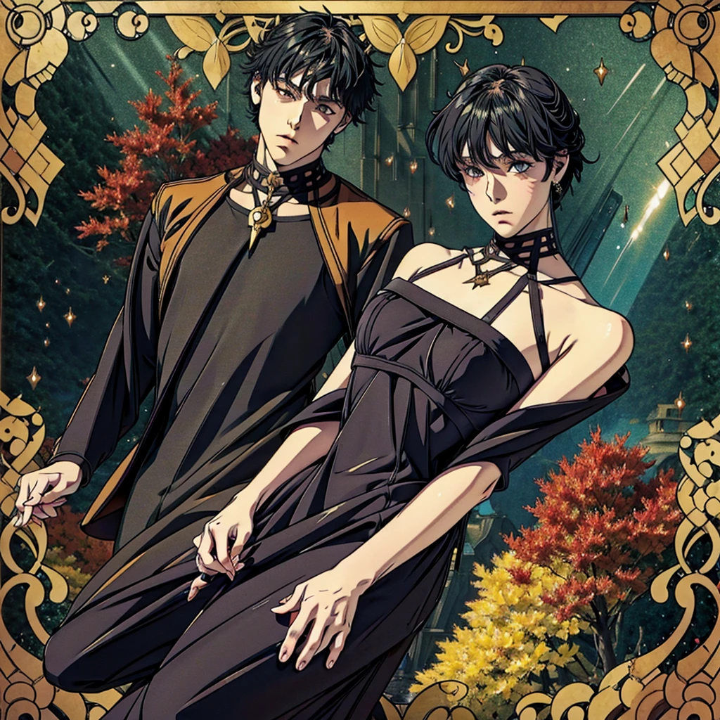 I want fantasy style anime characters based on autumn young men