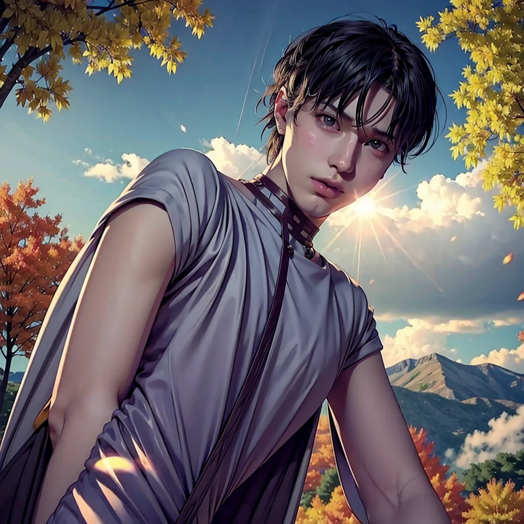 I want fantasy style anime characters based on autumn young men
