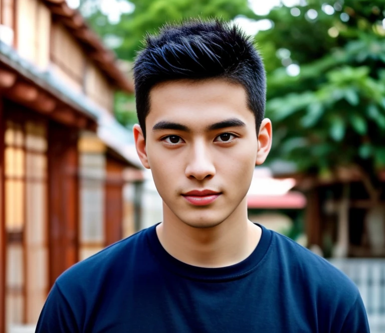 Aarav man wearing a shirt Haraf man looking at camera, perfect has a round face, A well-maintained model., Southeast Asian man with a round face, 3D profile picture, 8K, 45,000,000 pixcls, realistic light colors, beautiful young asian man, charming anime,  Comfortable pose, Anime Asian man in real life, attractive handsome man, young asian man, Russian mixed with Japanese, perfect body, Freestyle photo of a handsome young man, beautiful asian man, The character is in her natural pose., Handsome Chad Chin, South Korean man, 2 8 years, 2 7 years, 