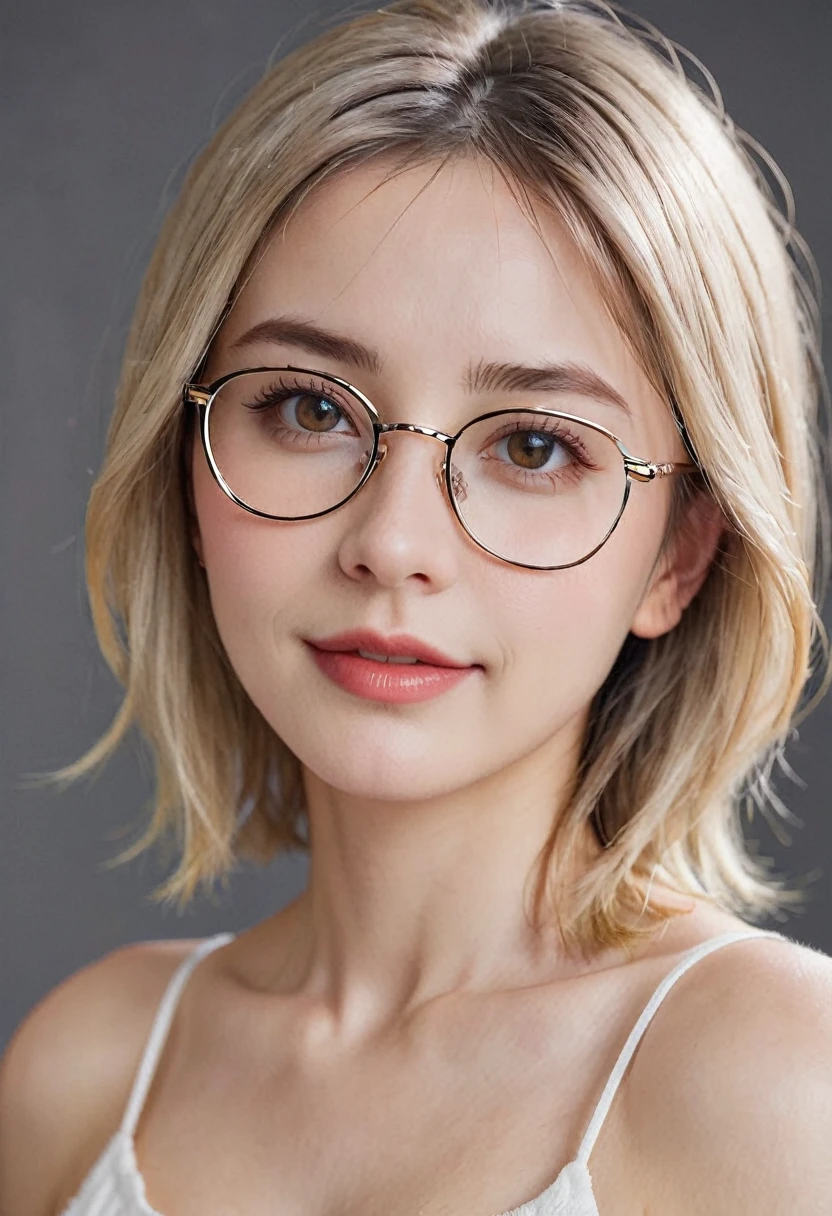 Glasses Blonde European Women