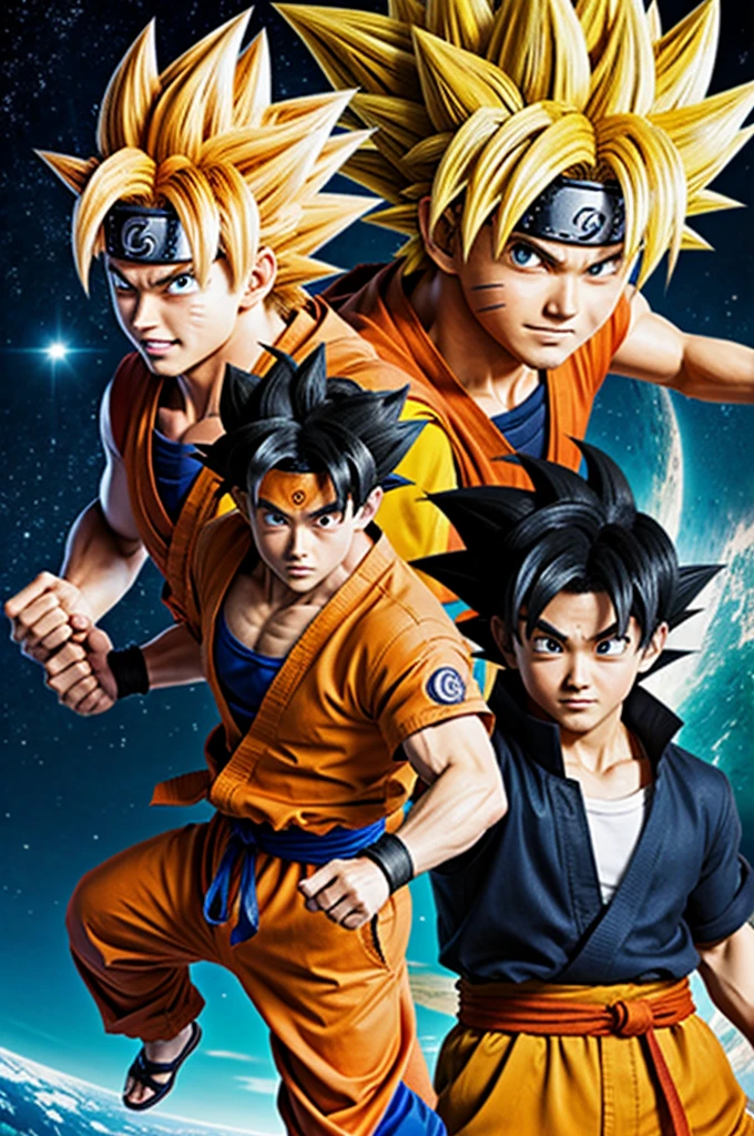 goku with naruto