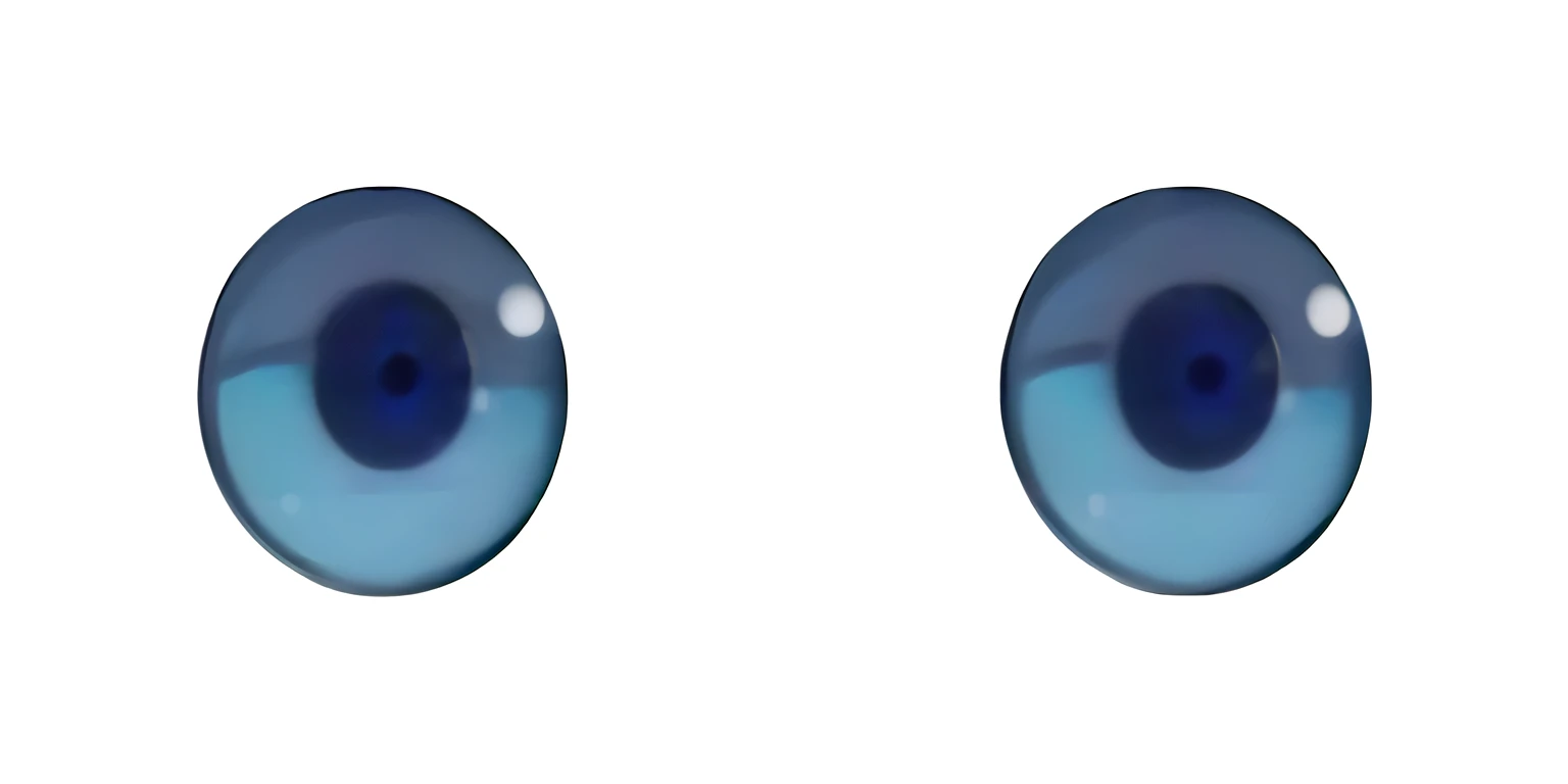 there are two large blue Eye with a black background, realistically rendered Eye, Eye). whole body, Eye). realistic, evangelion style Eye, huge anime Eye, glitch Eye, Eye in the style of nendoroid, large anime Eye, Eye with catchlight, detailed realisitc Eye, Visible on both sides, big anime Eye, Eyeballs,Cartoon