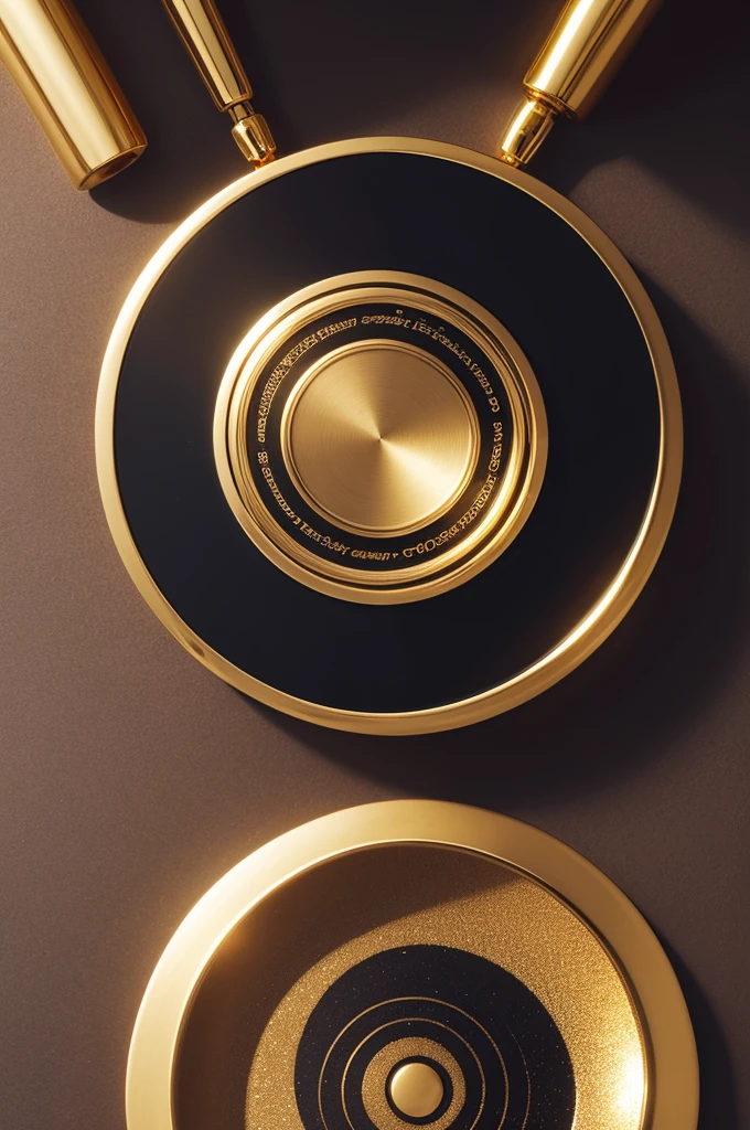 A golden circle 
