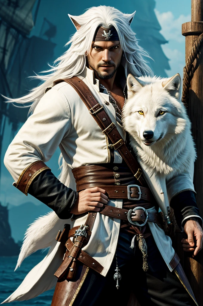 White wolf pirate