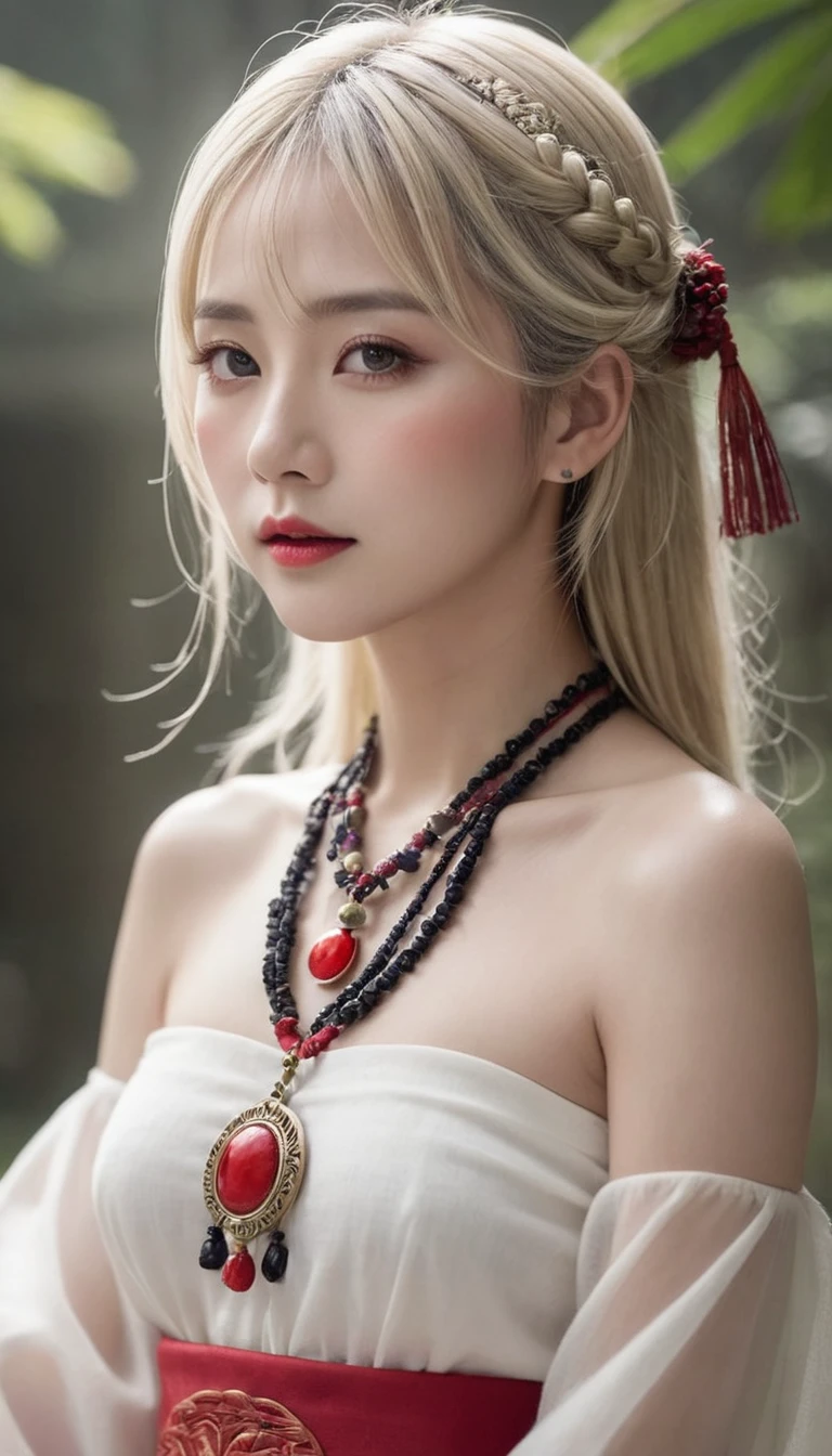 (Surreal)、Priestess、のFemale shaman、
Scalability beauty high resolution high resolution Practical short hair Blonde、 Blondeの女性、Mature woman、Middle-aged women、((Big))、Delicate skin texture、超high resolution、Practical、Full figure、laughter、Middle-aged beauty、beauty的表达、Delicate red and black areola 、Small purple eyelids and long blond hair、Kamiaki、非常に繊細でDelicate skin texture、35Female shaman、{(Ancient and magnificent temple)、(Many torches burning)}、Priestess、Big rift、low-cut neckline、Big red lips、(rich and colorful, Gorgeous costumes and accessories)、I have a gorgeous platinum cane、