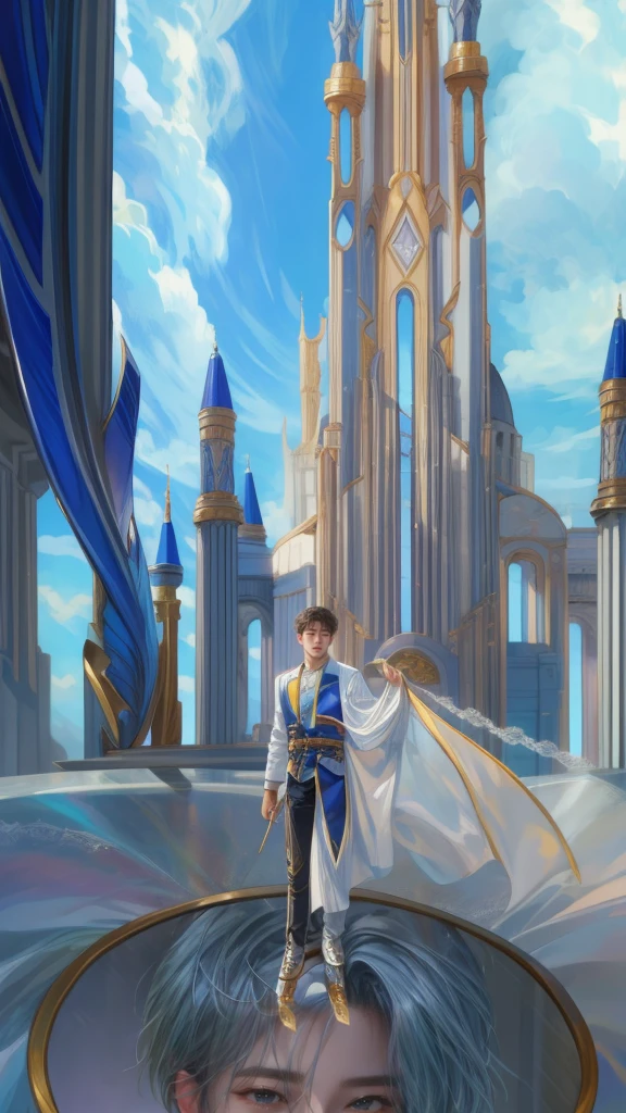 masterpiece, best quality, close-up, 1 boy, young handsome boy, character from Marvel, detailed face, face focus, anime eyes, detailed scenery bg