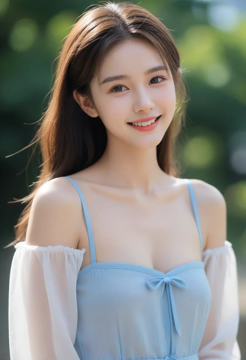 8K, Ultra-high resolution, Highest quality, masterpiece, 三分割法によるphotograph,Surreal, photograph, 1 Girl, (:1.3), pretty girl, Cute face, Beautiful eyes in every detail, 細かくdetailedに,masterpiece,, One Girl:1.2, Village realistic、Virginia Otis 15 year old ian era city, Europe. Noble daughter、Looking up from below、The blonde-haired, blue-eyed depiction wears a long-sleeved, sheer fabric dress、Various sexy poses、smile、Depict the whole body、Beautiful leg line beauty,Full of sex appeal,Sensual,屈託のないsmile,Heal the heart,Short ponytail、beauty,Long neck、Laugh a little、Please close your mouth and laugh、(((Ideal body type))),A cup small breasts :2,、Portraiture:2、Perfect Anatomy、なdetailed、detailed、Surreal、Light and shadow,Strong light