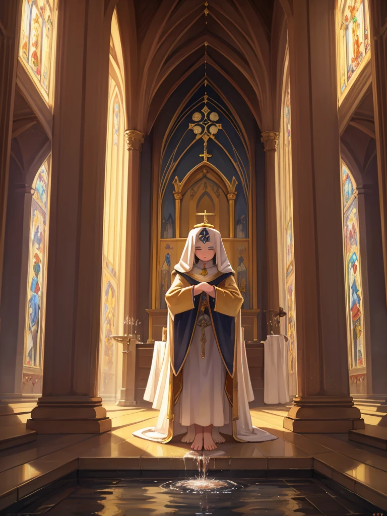 artistic, Religious paintings , goddess bestows pee , healthy , Holy Water , Urination Notice
