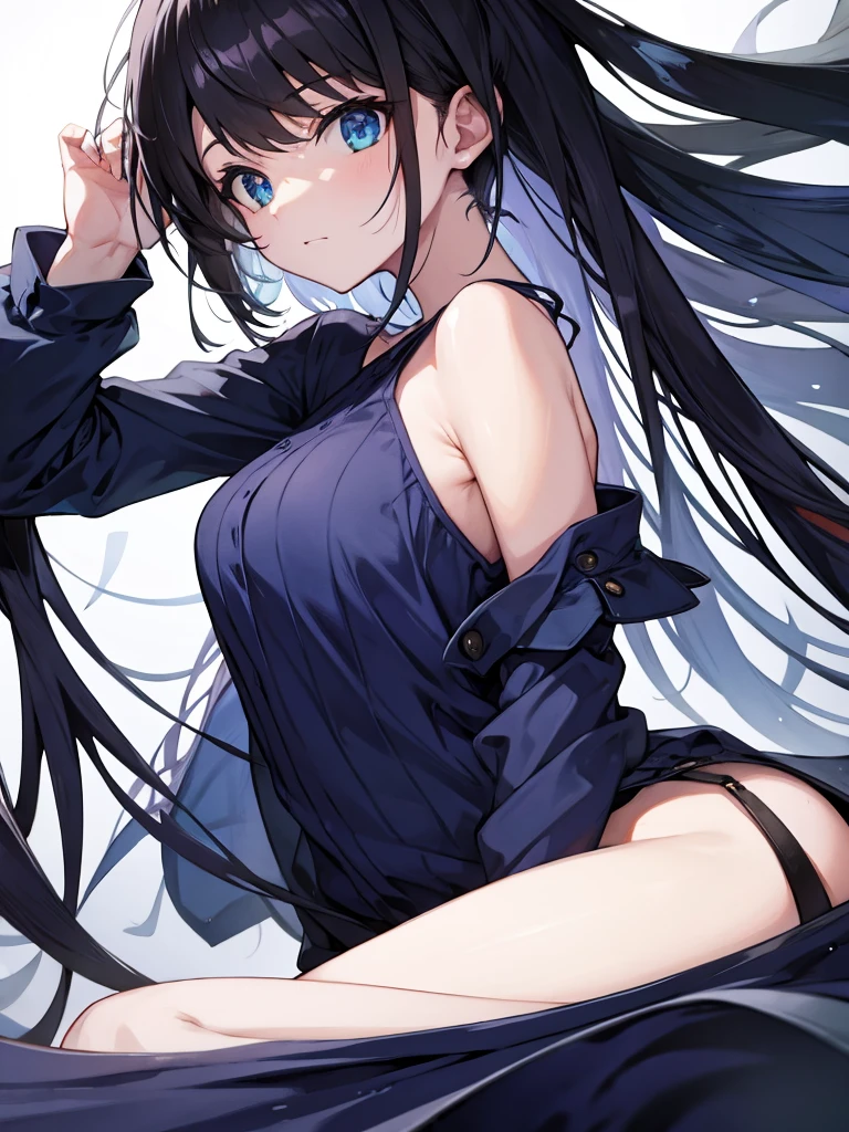 Dark blue clothes