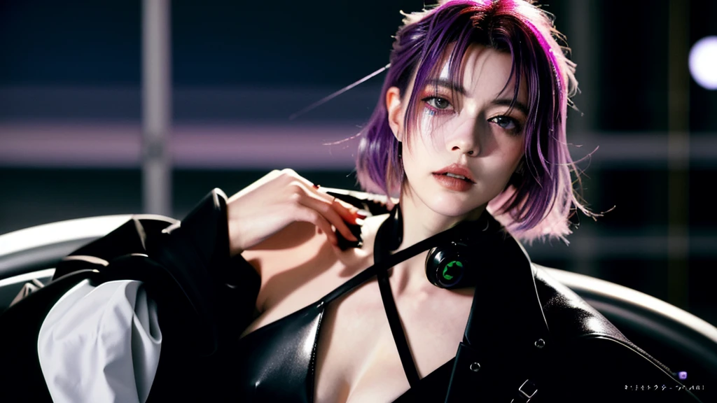 フェイスペイントをしたサイボーグのBeauty, whole body, cyber punk, Fashion Model, Beauty, masterpiece, Francis Bacon's painting style