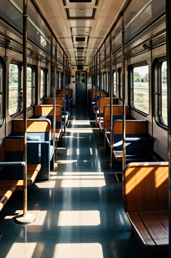 Interior of a train