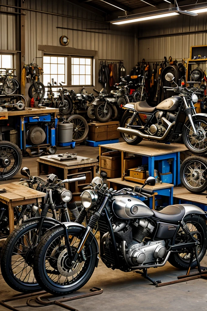 motorcycle mechanic workshop