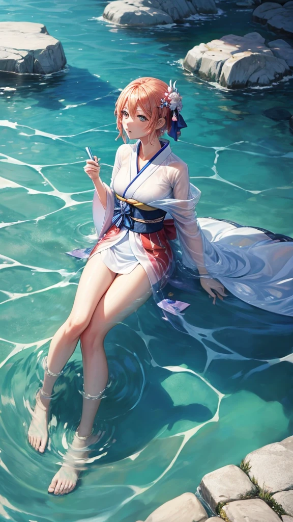 Fond d’écran nami en kimono pas dans l’eau