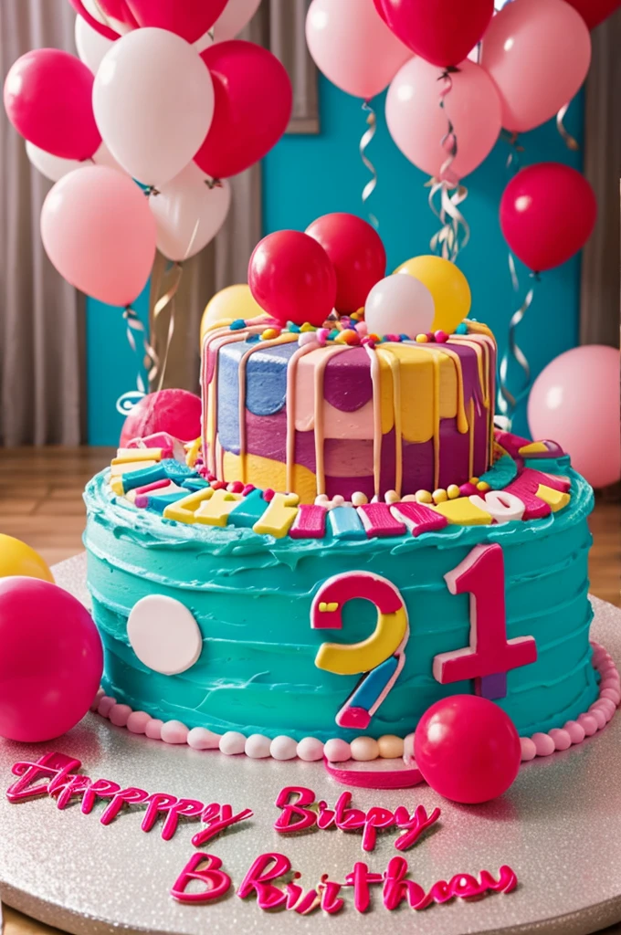 Decoration in a birthday setting 

