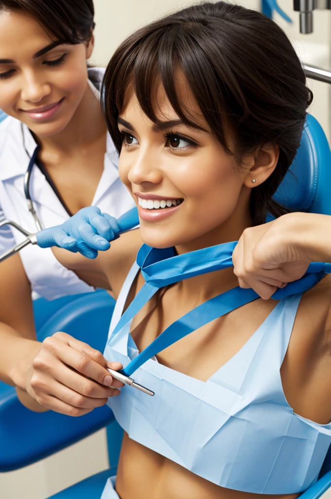 Dentist doing weights