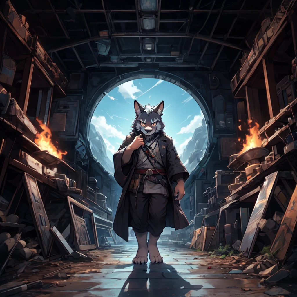 ((Barefoot furry character, full body, sharp image, focus image, furry male, plantigrade))
There is no time,
There's no space, there's no death,
There's no life, no more fear
For those who have chose to adhere.
The divine will continue our job
When the Greatest of Wars
Has destroyed all that's left
Of our world.
Our vessels in the sky
Built of living fibre,
What we've made will never die
In the Earth on Fire
Our knowledge, our lord
Safely locked inside those
Whose minds perish never more
Changing flesh as their clothes.
Time will go, the seeds will flourish in the soil
A new world brings a new round of the coil...
BREAK, ((science-fiction scenery)), ((hi-tech civilization)), intricate details, highly detailed, extreme detail, fine art, best quality, highres, (detailed face:1.5), ((full_body)), UHD, (((perfect hands))), low light