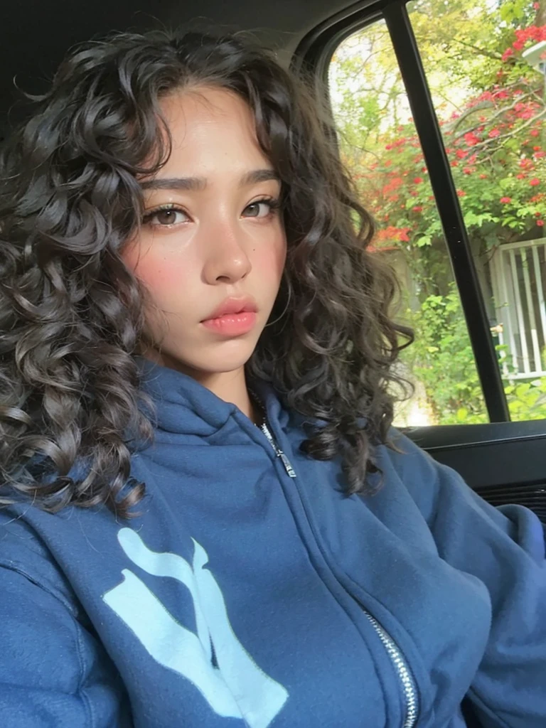 Beautiful black woman, striking look, Sexy Mature Woman, black fur color, seamless, Outstanding features, very curly hair, Full mouth, skin black, mulatto black