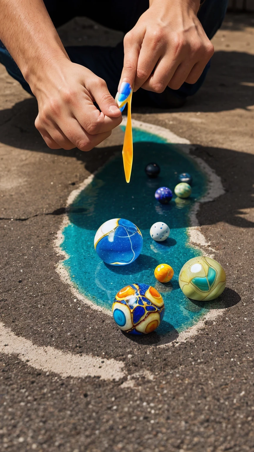 Create a beautiful Surface marbles