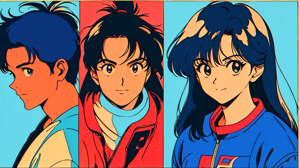 Close-up of a man, 80年代のanimeの雰囲気, 80年代animeスタイル, Retroanimeの男性, 1980's anime style, Retroanime画像, animeの雰囲気, Playing games, smoking、4k、Wearing headphones、80's, Retro, City Pop Poster:1.5), (Album cover), (masterpiece, Highest quality), (anime, shape), Best Photo Poses, Dynamic Angle, Cowboy Shot, alone, smile, Observe every detail perfectly, Delicate face, High Fashion, Retroなゲームセンター、American Casual、jazz、the 90s、Vintage、tobacco、speaker、Saxophone、rain、Cool guy、knight、City Boy、Retro