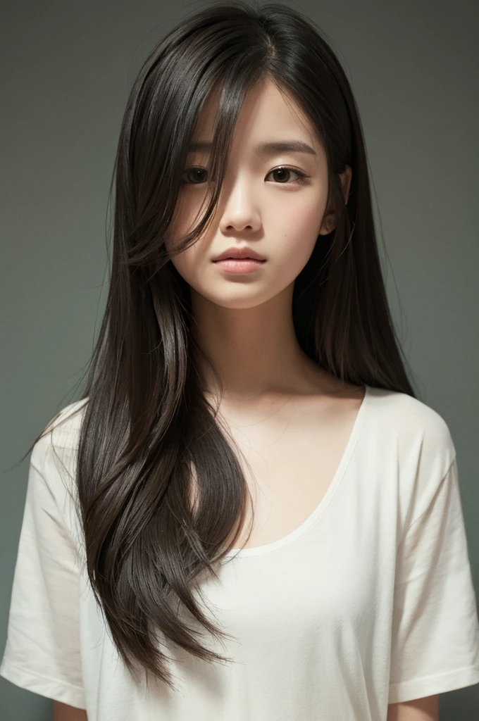 upper body, Long Hair, An illustration
