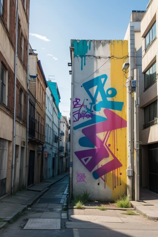 create wall image with graffiti