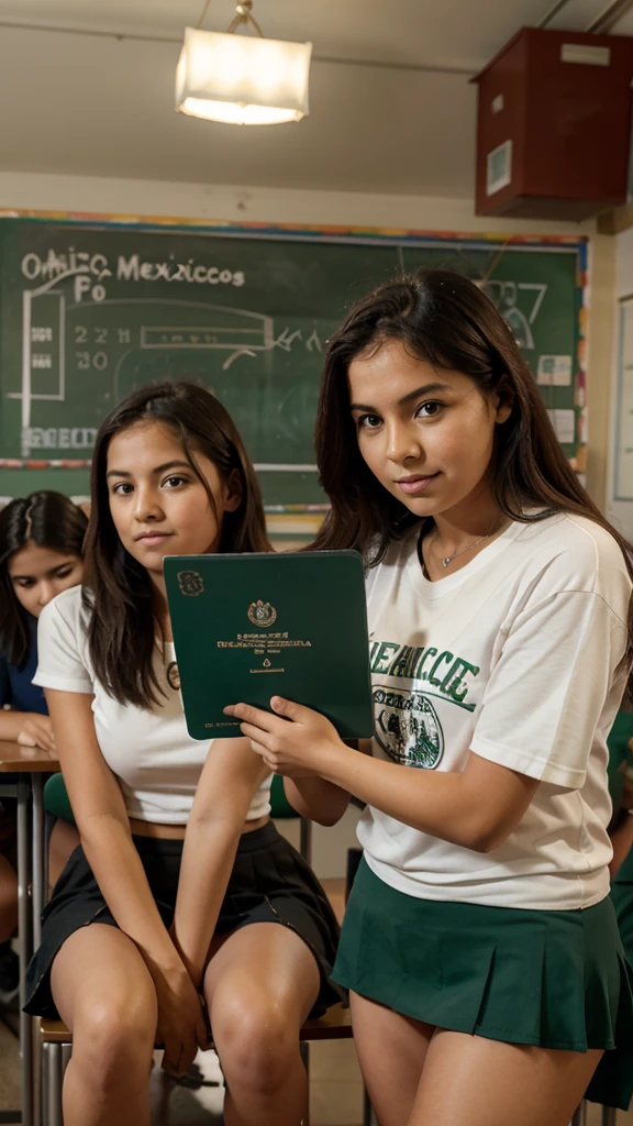 make an invitation image that says (Republic of Mexico School, invite teachers, student population, APF, parents)