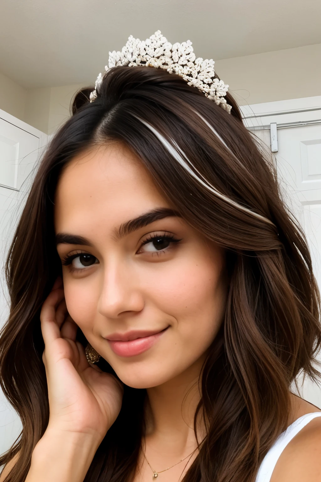 Instagram account hair product entrepreneurship with photos, brown and white aesthetic